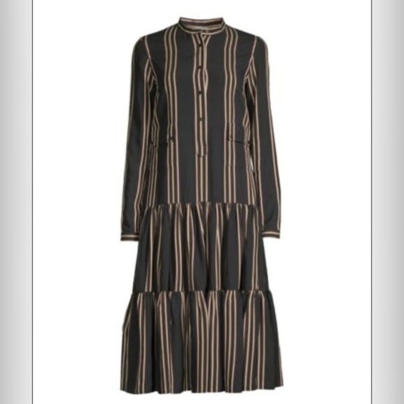 AKRIS PUNTO
Silk-Blend Stripe Shirtdress - Picture 3 of 9